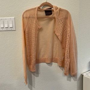 Anthropologie brand Guinevere Peach Sweater